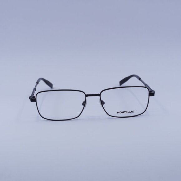 Montblanc MB0029O 004 Eyeglasses Black 58mm Rectangle Frame - Picture 3 of 9